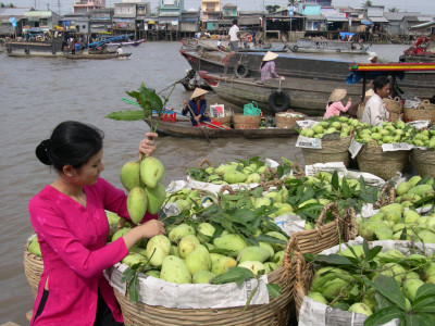 Cai Be Market Mekong delta